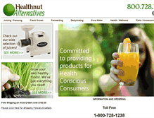 Tablet Screenshot of healthnutalternatives.com